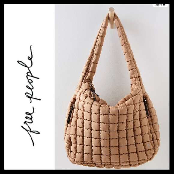 FP Movement by Free People Handbags - FP Movement Quilted Carryall DESERT SANDS TAN KHAKI - Factory Sealed